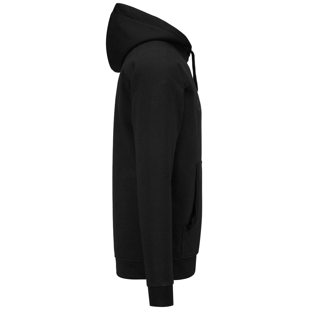 Black Men's Sportstyle Fleece Hoodie with Kangaroo Pocket 02