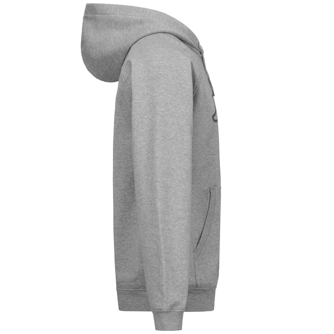 Grey Men's Fleece Hoodie with Kangaroo Pocket main