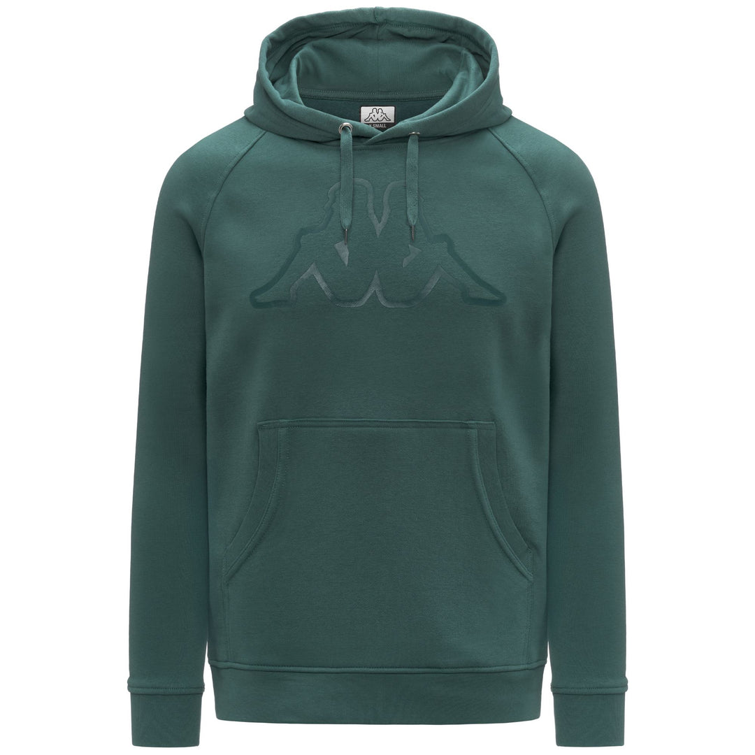 Green Jasper Men's Fleece Hoodie with Kangaroo Pocket 01