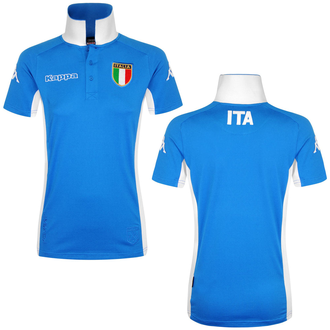 Blue Women's Slim Fit Polo Shirt with UVA Protection 01