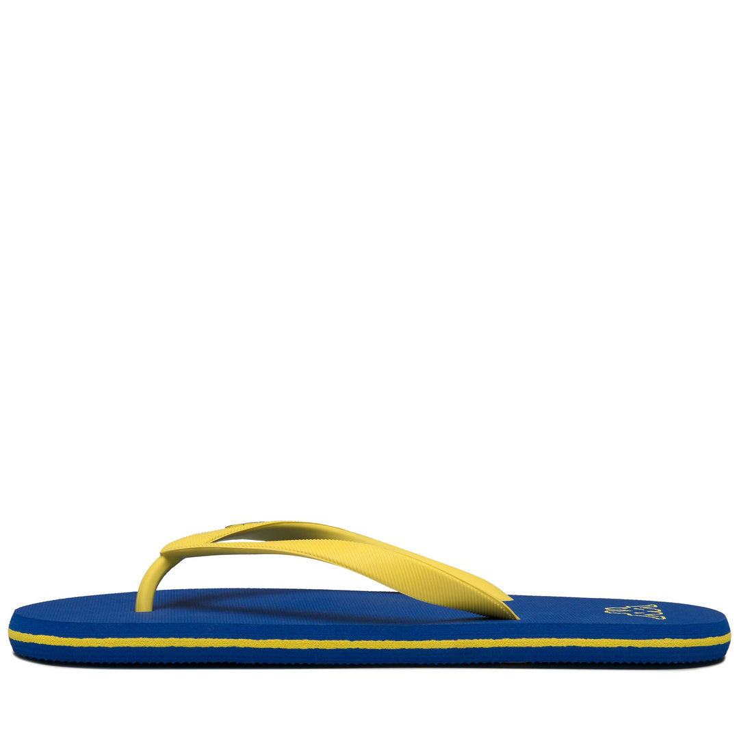 LOGO  MOKER - Chanclas - Tanga - Unisex - Blue Cold-YELLOW BLAZING main