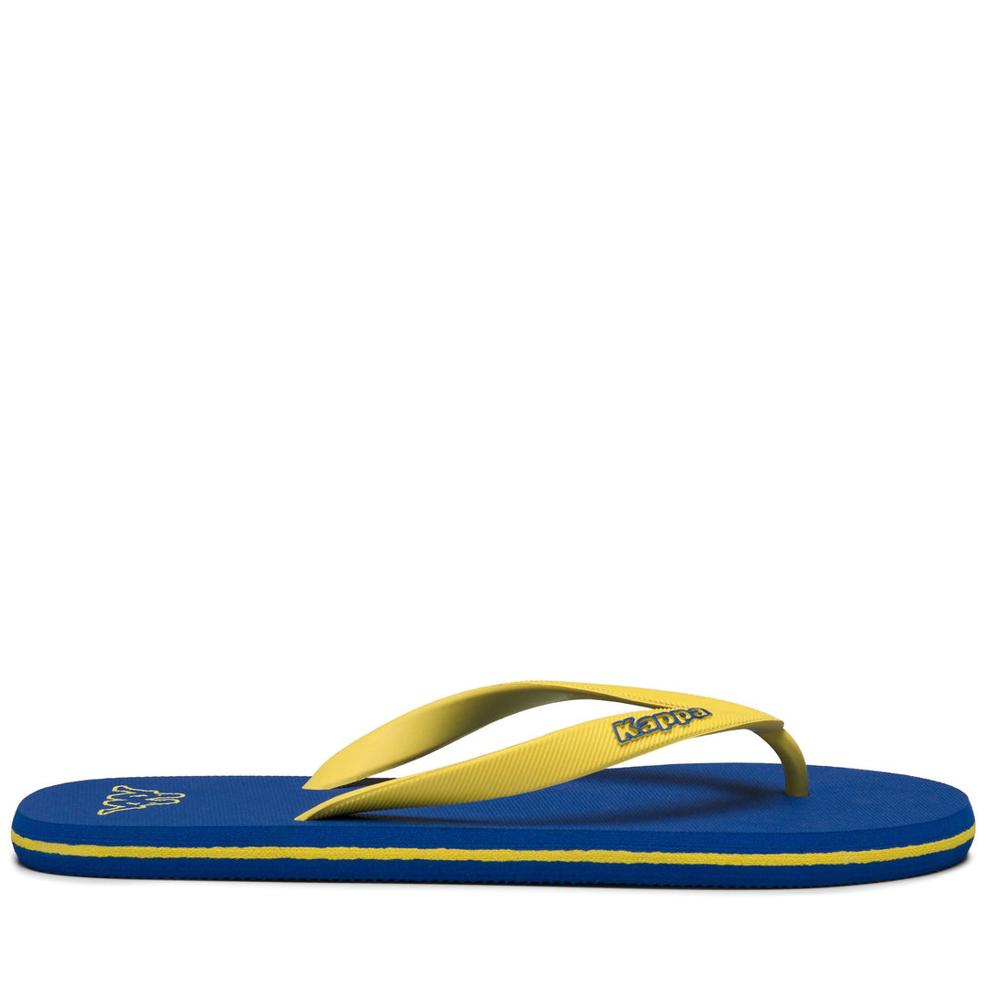 LOGO  MOKER - Chanclas - Tanga - Unisex - Blue Cold-YELLOW BLAZING main