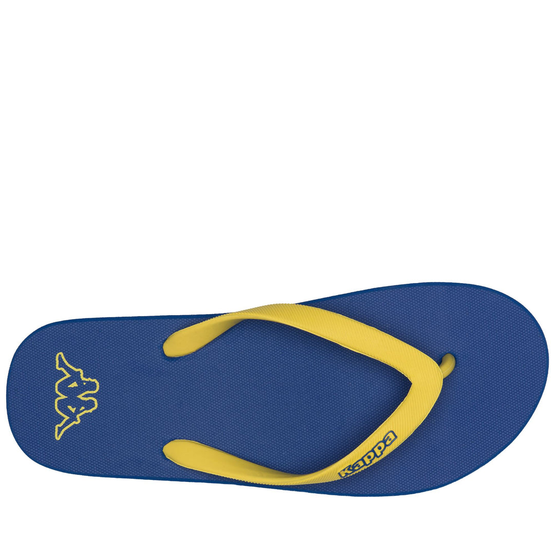 LOGO  MOKER - Chanclas - Tanga - Unisex - Blue Cold-YELLOW BLAZING main