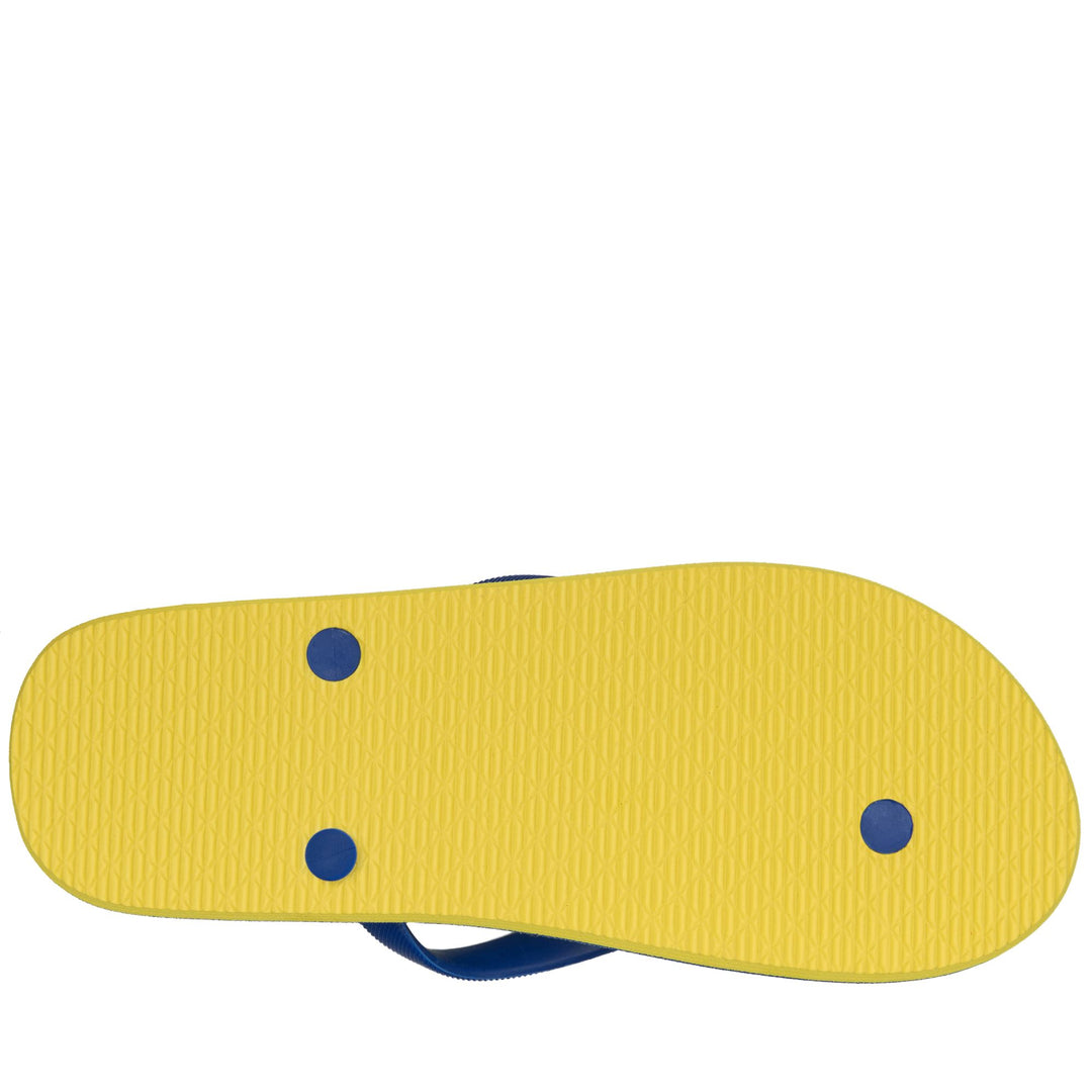 LOGO  MOKER - Chanclas - Tanga - Unisex - YELLOW BLAZING-Blue Cold main