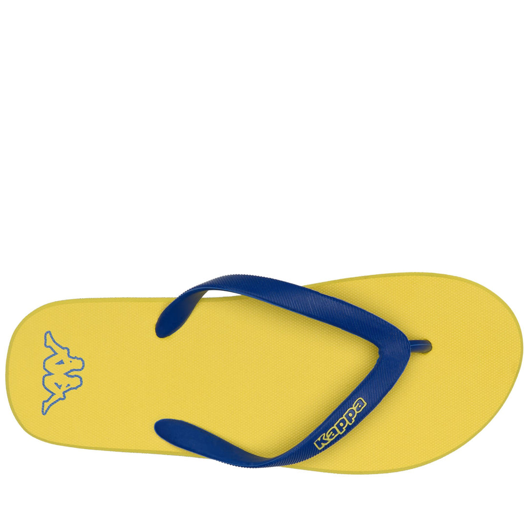 LOGO  MOKER - Chanclas - Tanga - Unisex - YELLOW BLAZING-Blue Cold main