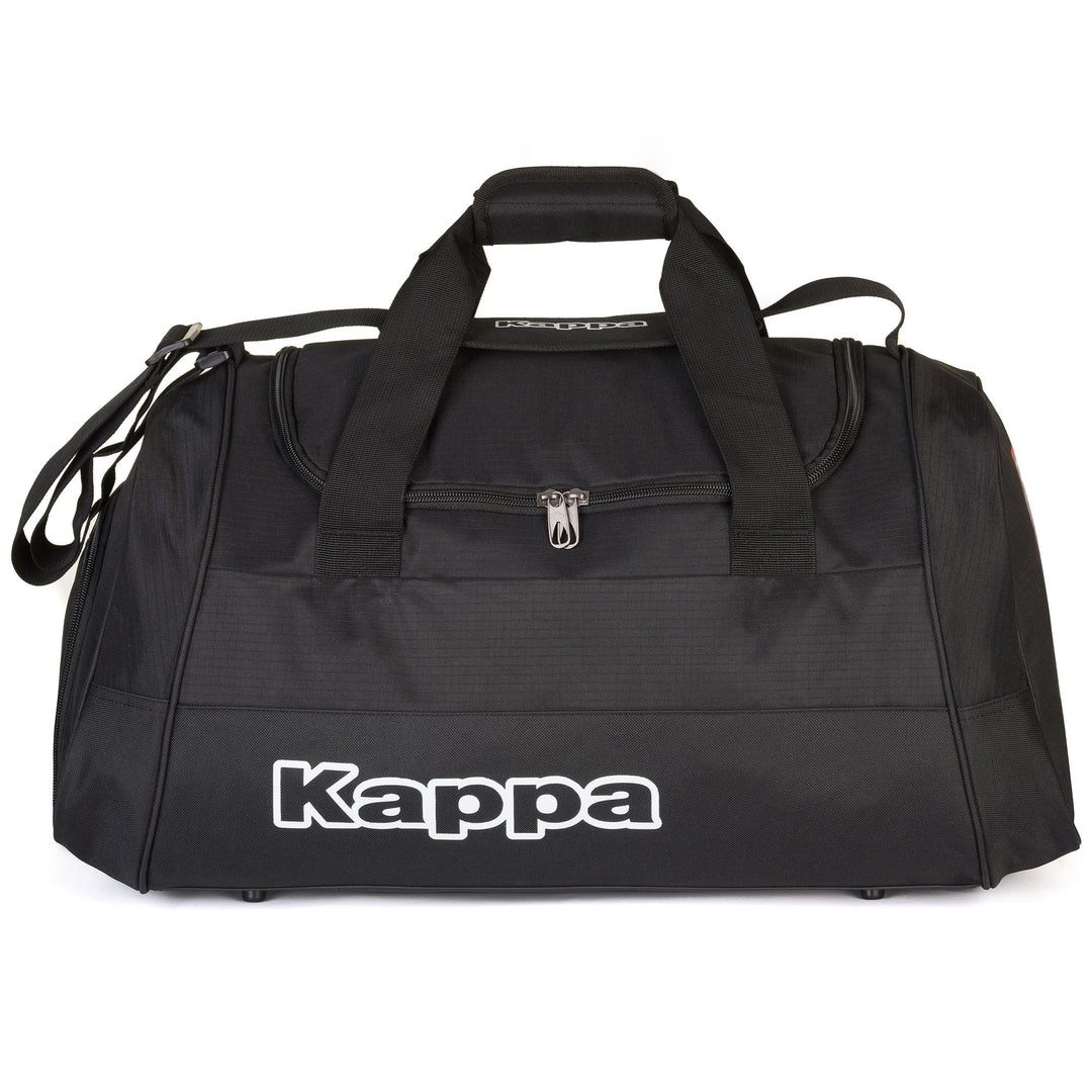 Black Unisex Football Duffle Bag. 01