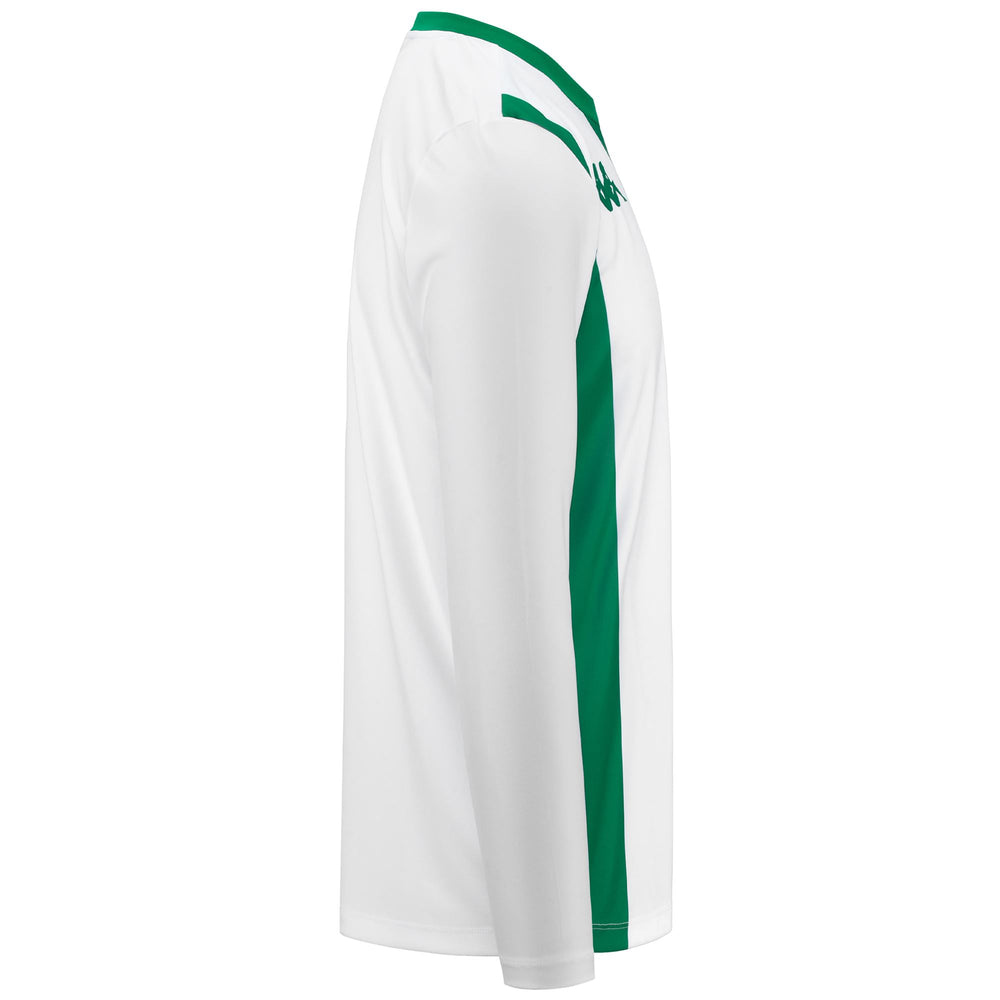 Maillot de football blanc pour homme, coupe classique, en tissu interlock 02
