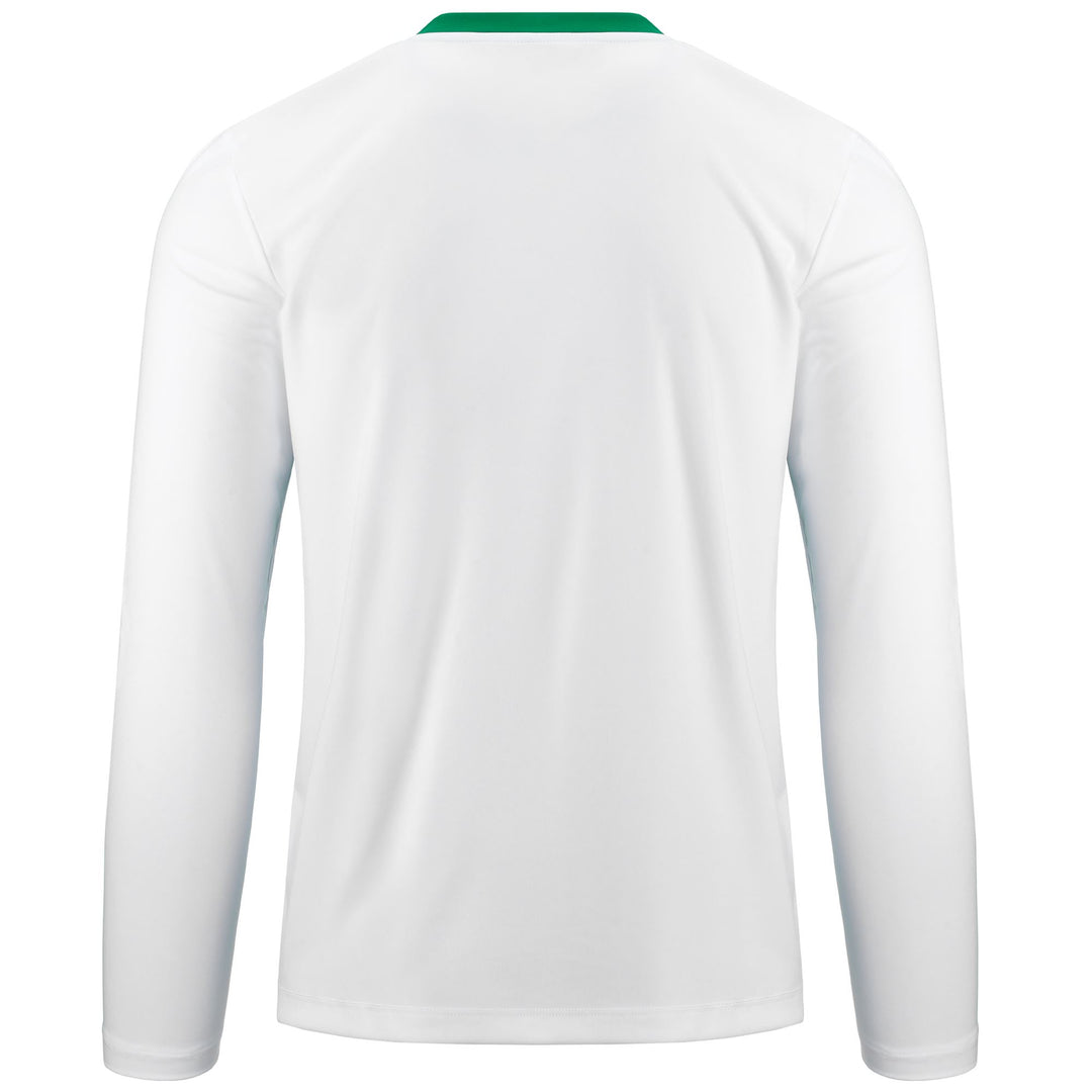 Maillot de football blanc pour homme, coupe classique, en tissu interlock main