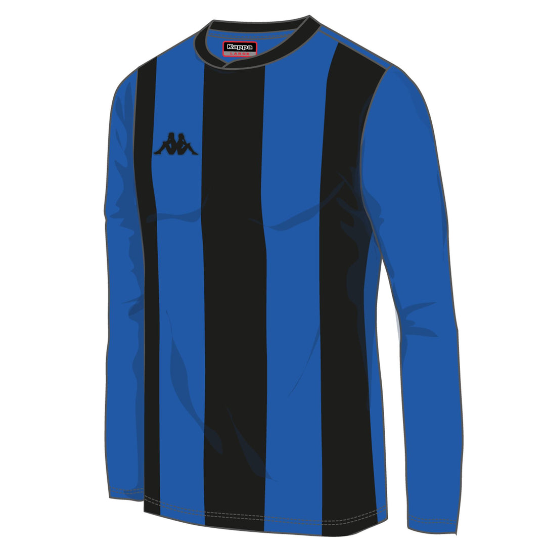 Nautic Blue Men's Long Sleeve Soccer Game Shirt 01