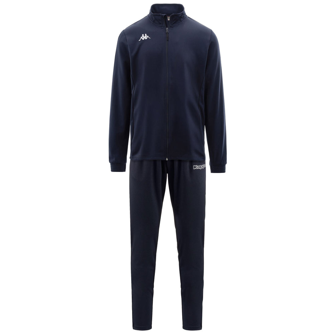 Blue Men's Slim Fit Soccer Tracksuit in Piquè Tricot Fabric 01