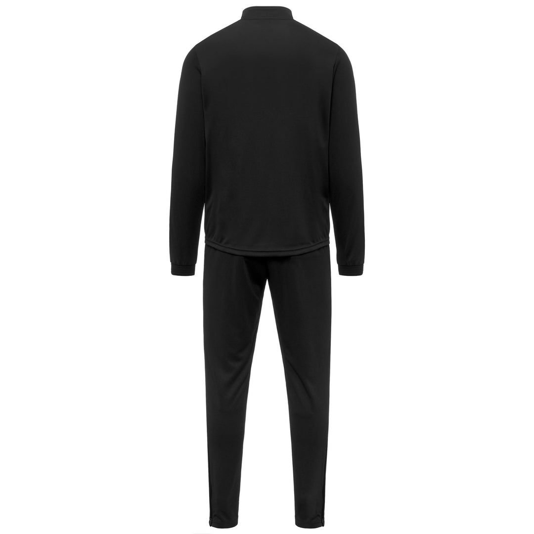 Survêtement de football noir pour homme, coupe ajustée, en tissu piqué tricot main