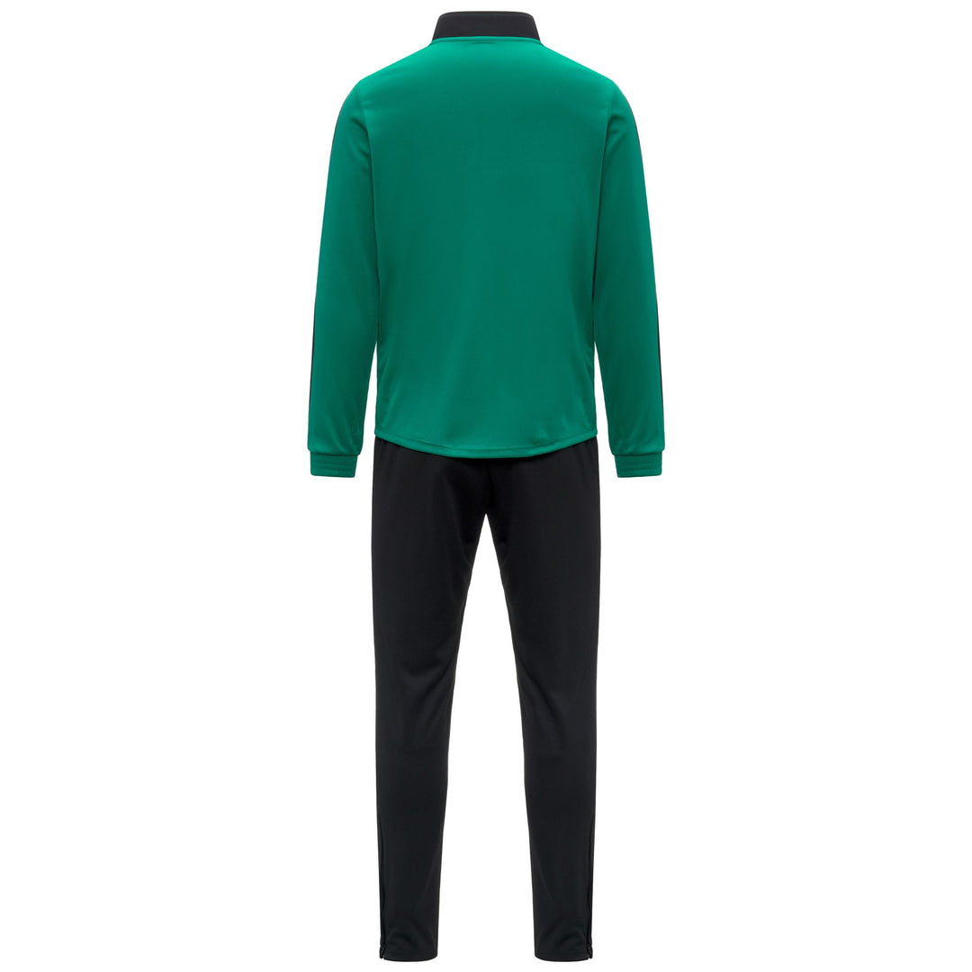 Green Men's Slim Fit Soccer Tracksuit in Piquè Tricot Fabric main
