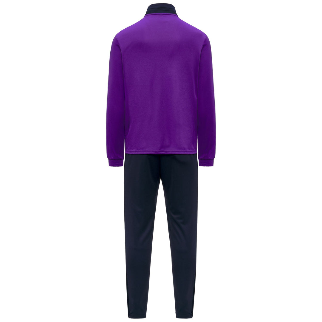 Tuta da calcio slim fit da uomo in tessuto piqué viola main