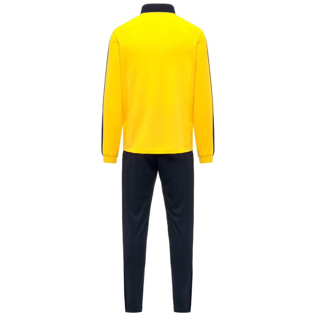 Survêtement de football slim fit pour homme, jaune et bleu main