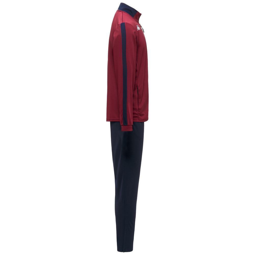 Survêtement de football slim fit pour homme, rouge et bleu 02