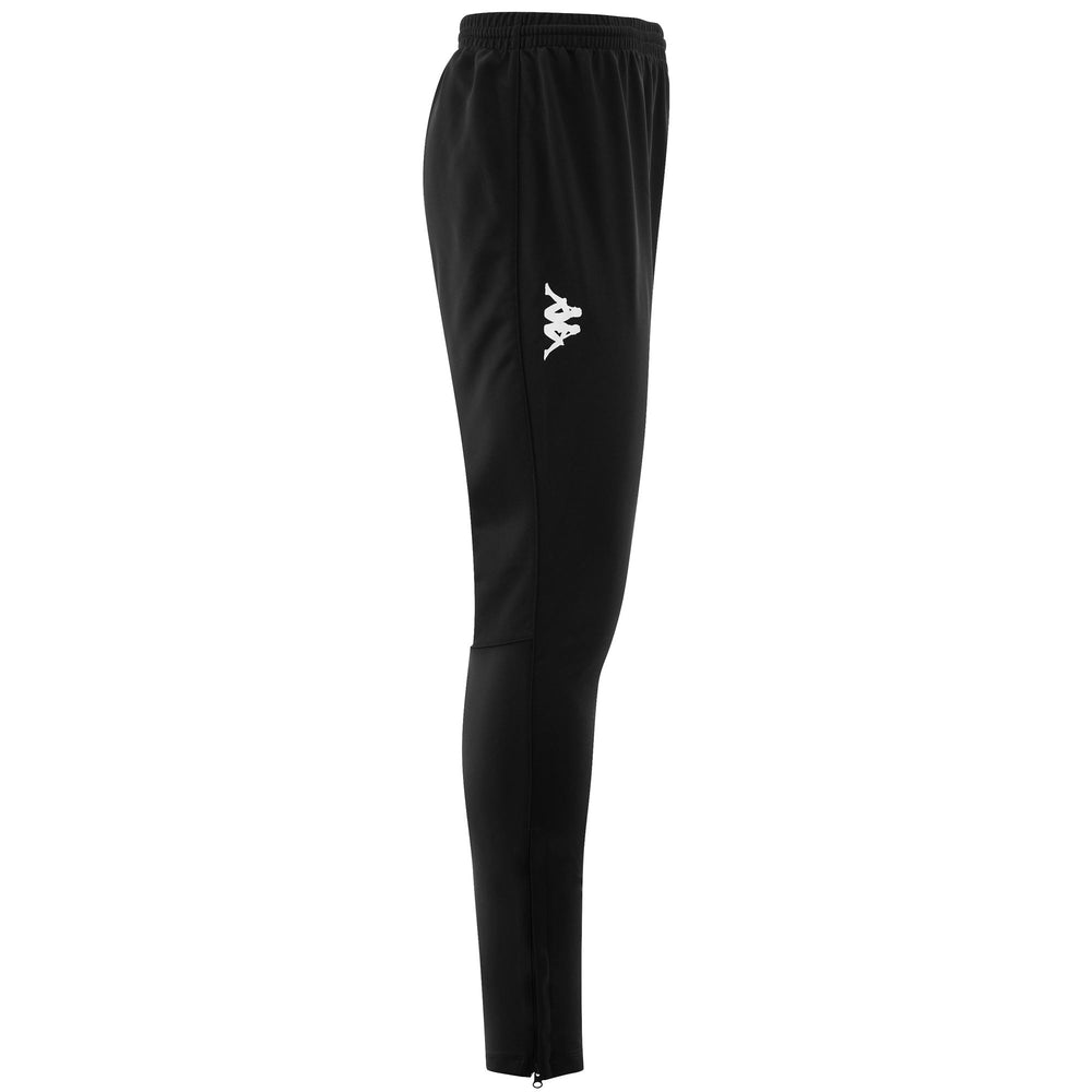 Black Men's Training Pants with Elastic Waist and Pockets 02