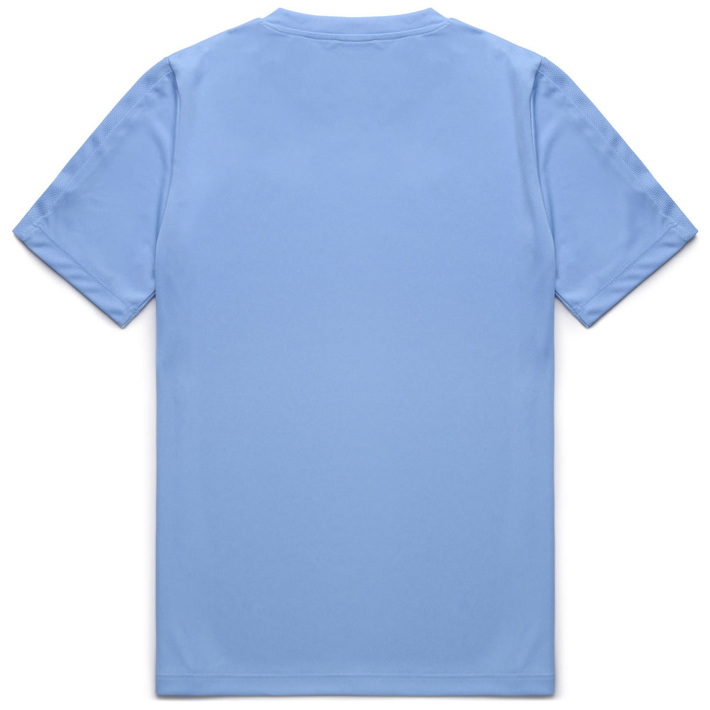 Light Blue Men's Active Training Shirt with Short Sleeves 02
