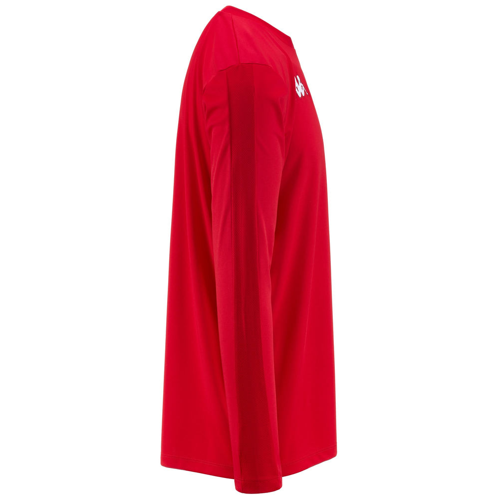 Red Men's Long Sleeve Active Training Shirt 02
