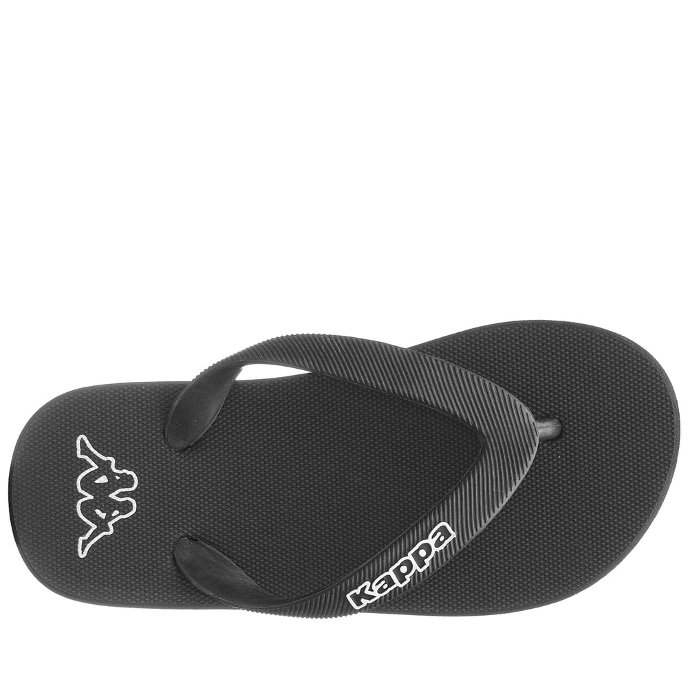 Black White Kids Swimming Flip-Flops. 02