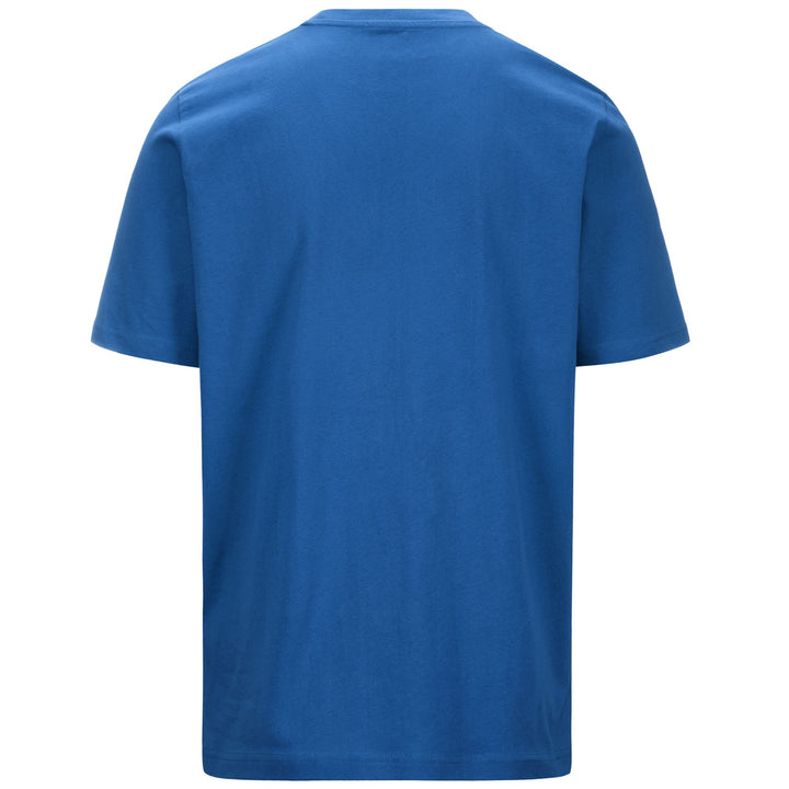 T-ShirtsTop Man LOGO KORPO CAFERS SLIM T-Shirt BLUE Dressed Side (jpg Rgb)		