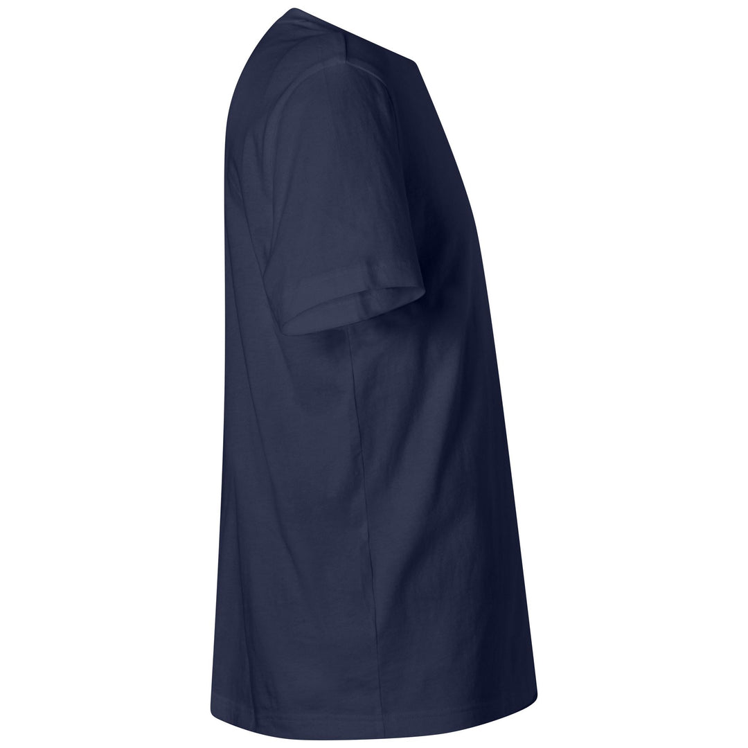 Blue Men's Slim Fit Jersey T-Shirt with Contrast Logo main
