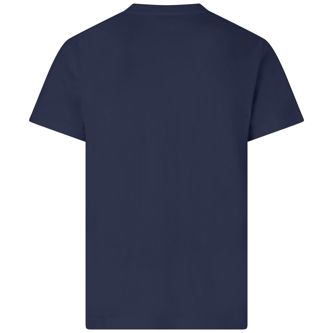 Blue Men's Slim Fit Jersey T-Shirt with Contrast Logo main