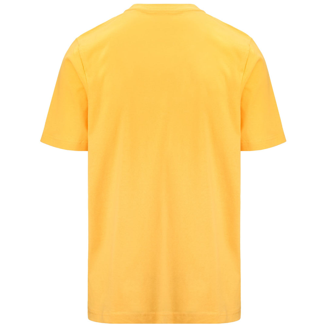 T-ShirtsTop Man LOGO  KORPO CAFERS SLIM T-Shirt YELLOW Dressed Side (jpg Rgb)		