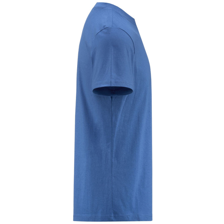T-ShirtsTop Man LOGO  KORPO CAFERS SLIM T-Shirt BLUE SAPPHIRE Dressed Front (jpg Rgb)	