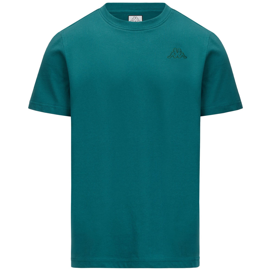Green Men's Slim Fit T-Shirt with Omini Logo 01