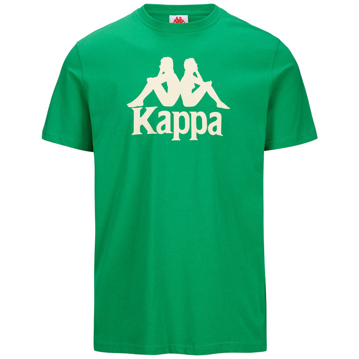 T-ShirtsTop Man AUTHENTIC   ESTESSI T-Shirt GREEN FERN - WHITE ANTIQUE Photo (jpg Rgb)			