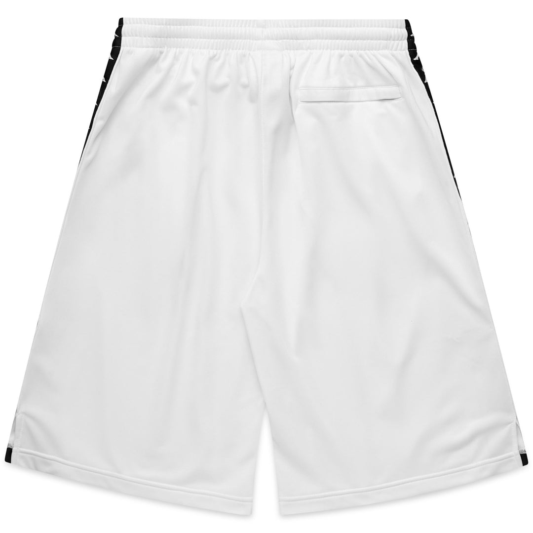 Short de sport blanc pour homme, coupe classique, en tricot brossé main