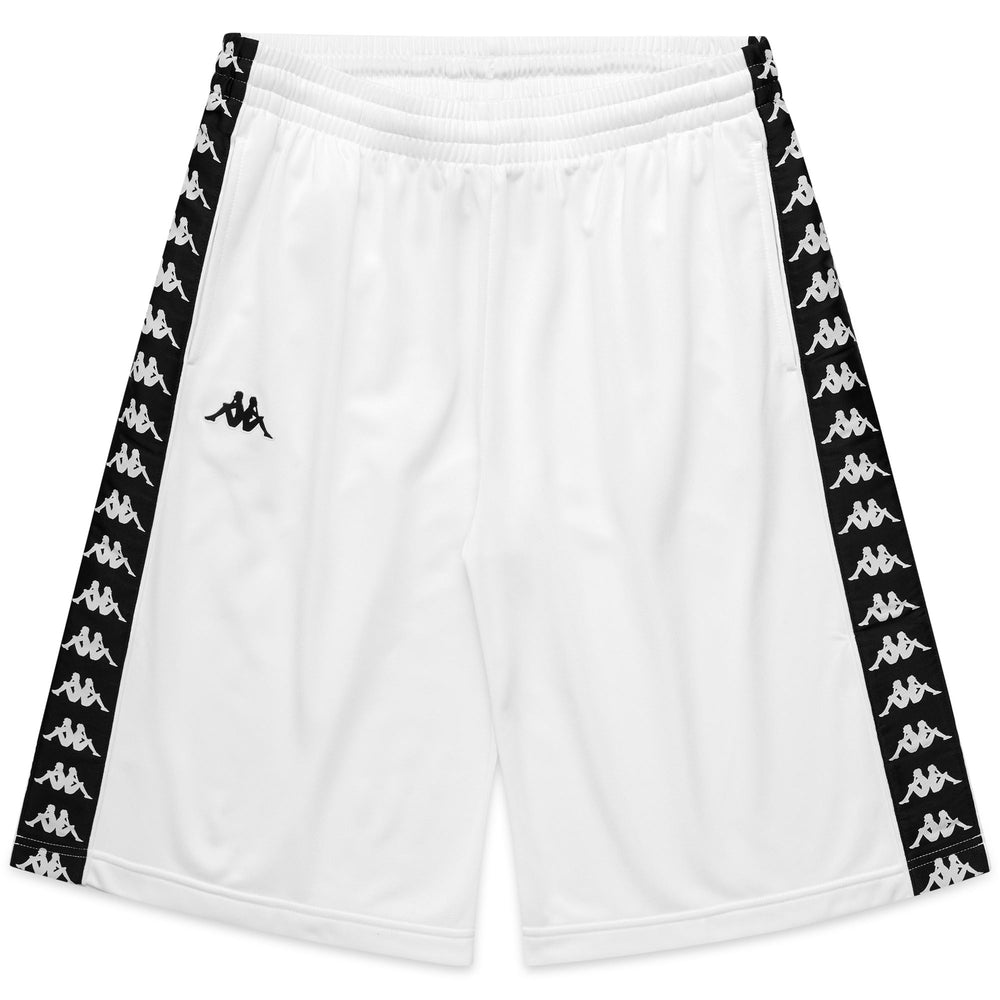 Short de sport blanc pour homme, coupe classique, en tricot brossé 02