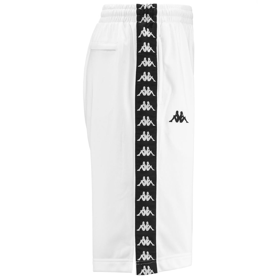 Shorts Man 222 BANDA   TREADWELLZ Sport  Shorts WHITE-BLACK Dressed Front (jpg Rgb)	