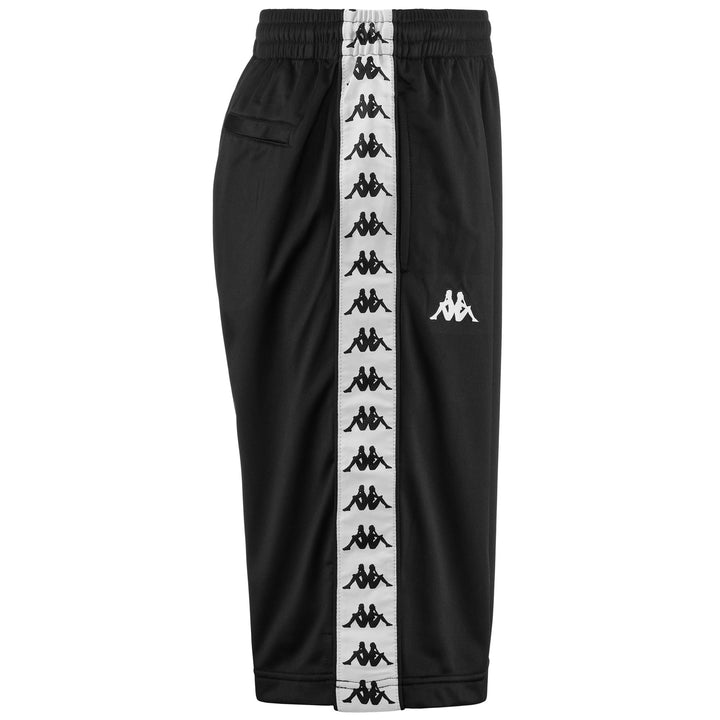 Shorts Man 222 BANDA   TREADWELLZ Sport  Shorts BLACK - WHITE Dressed Front (jpg Rgb)	