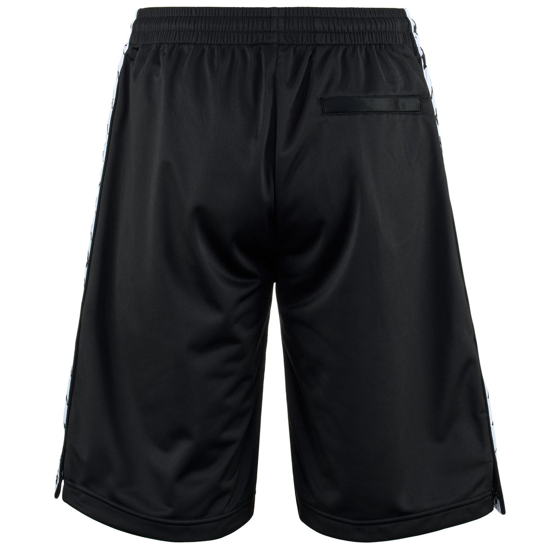 Shorts Man 222 BANDA   TREADWELLZ Sport  Shorts BLACK - WHITE Dressed Side (jpg Rgb)		