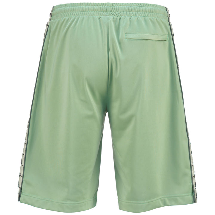 Shorts Man 222 BANDA   TREADWELLZ Sport  Shorts GREEN SAGE-BEIGE-GREY Dressed Side (jpg Rgb)		