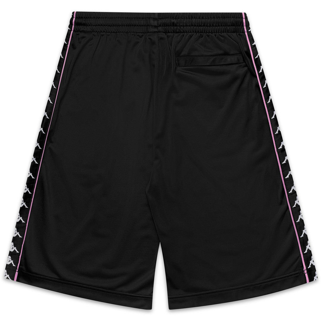 Short de sport noir pour homme, coupe classique, en tricot brossé main