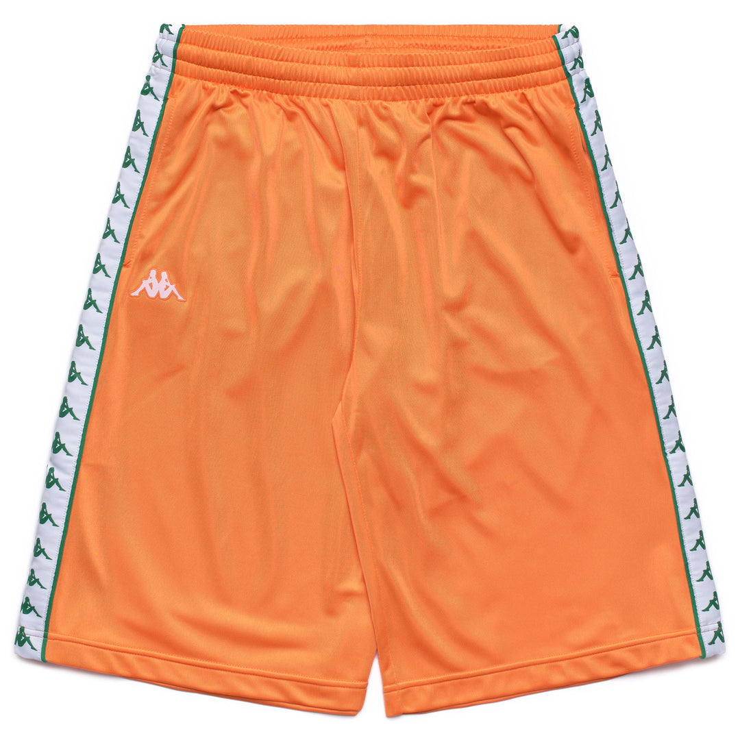 Pantalones cortos deportivos de calle para hombre de color naranja con bolsillos 01