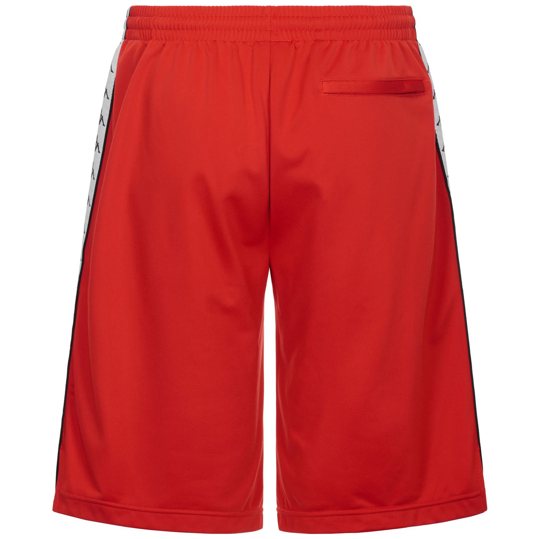 Red Men's Sport Shorts with Elastic Waist and Pockets main