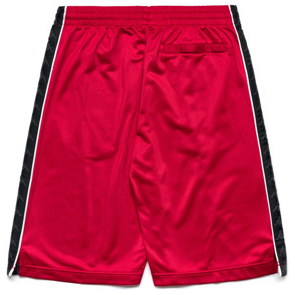Short de sport rouge pour homme, coupe classique, en tricot brossé 02