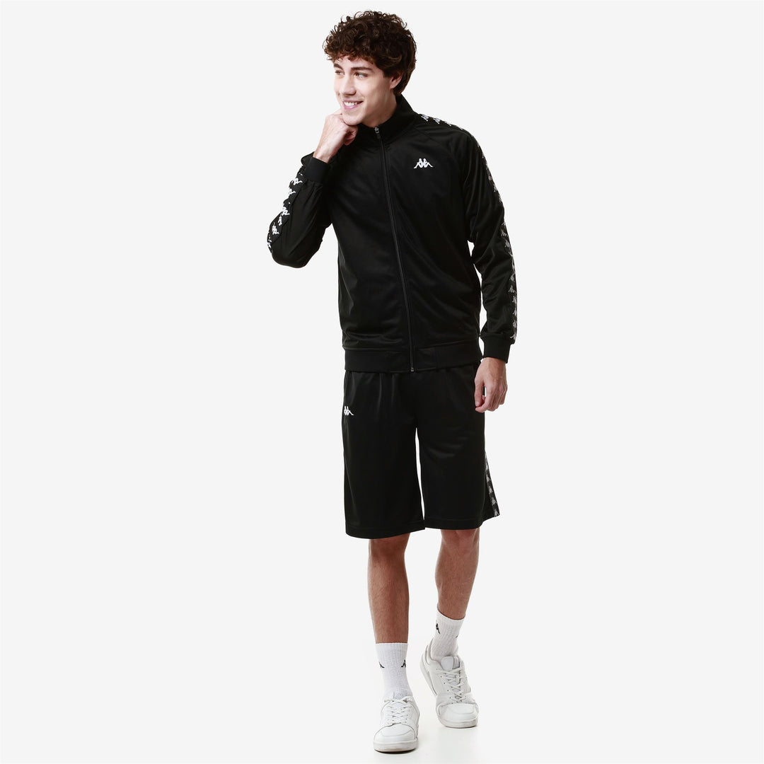 Shorts Man 222 BANDA   TREADWELLZ Sport  Shorts BLACK-WHITE Dressed Back (jpg Rgb)		