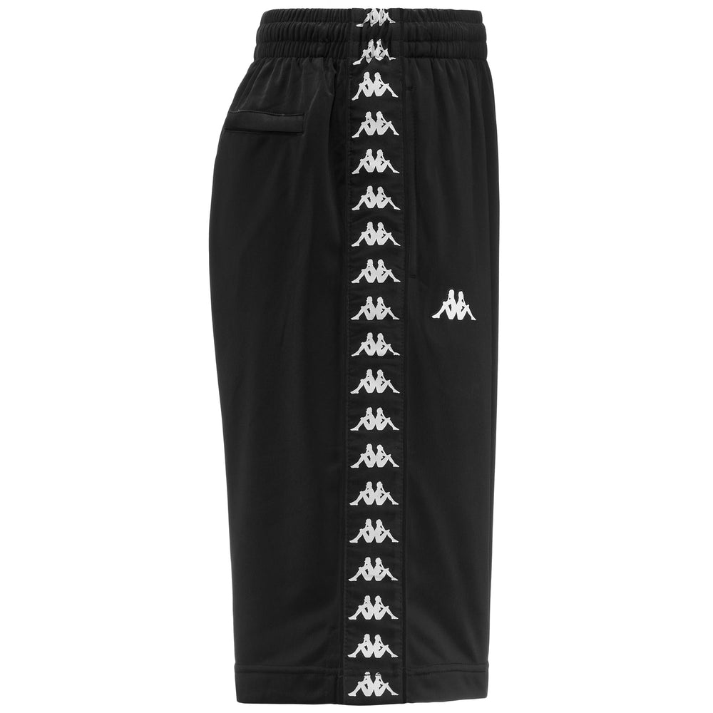 Shorts Man 222 BANDA   TREADWELLZ Sport  Shorts BLACK-WHITE Dressed Front (jpg Rgb)	