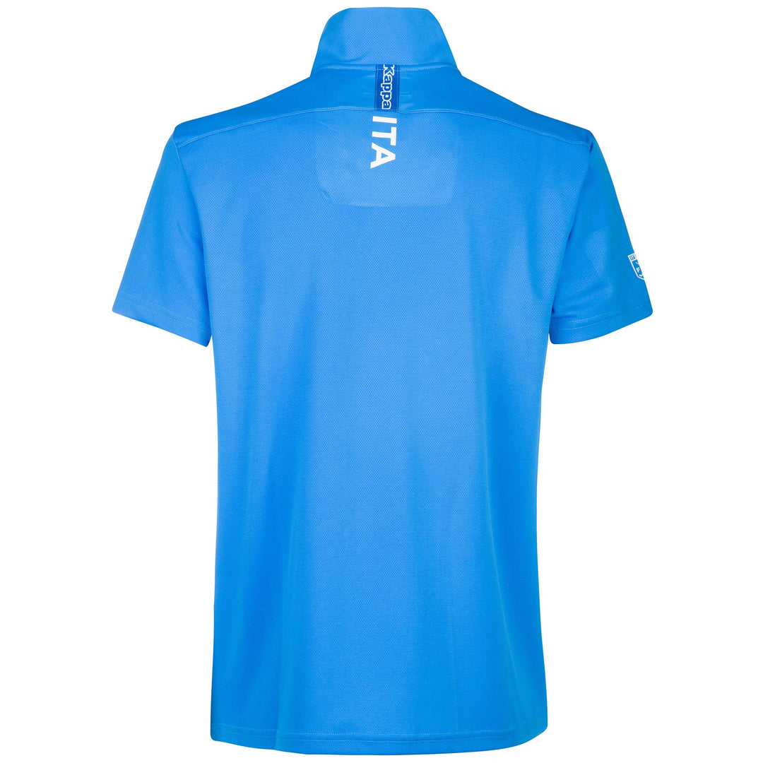 KOMBAT FIG - Active Jerseys - Polo - Uomo - AZZURRO ITALIA-WHITE main