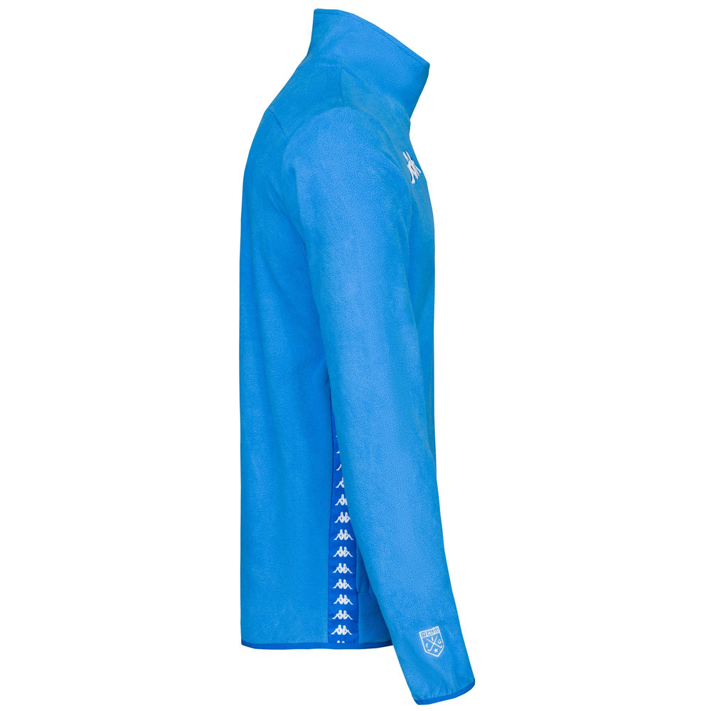 Blue Unisex Slim Fit Golf Microfleece Jumper with Half Zip 02