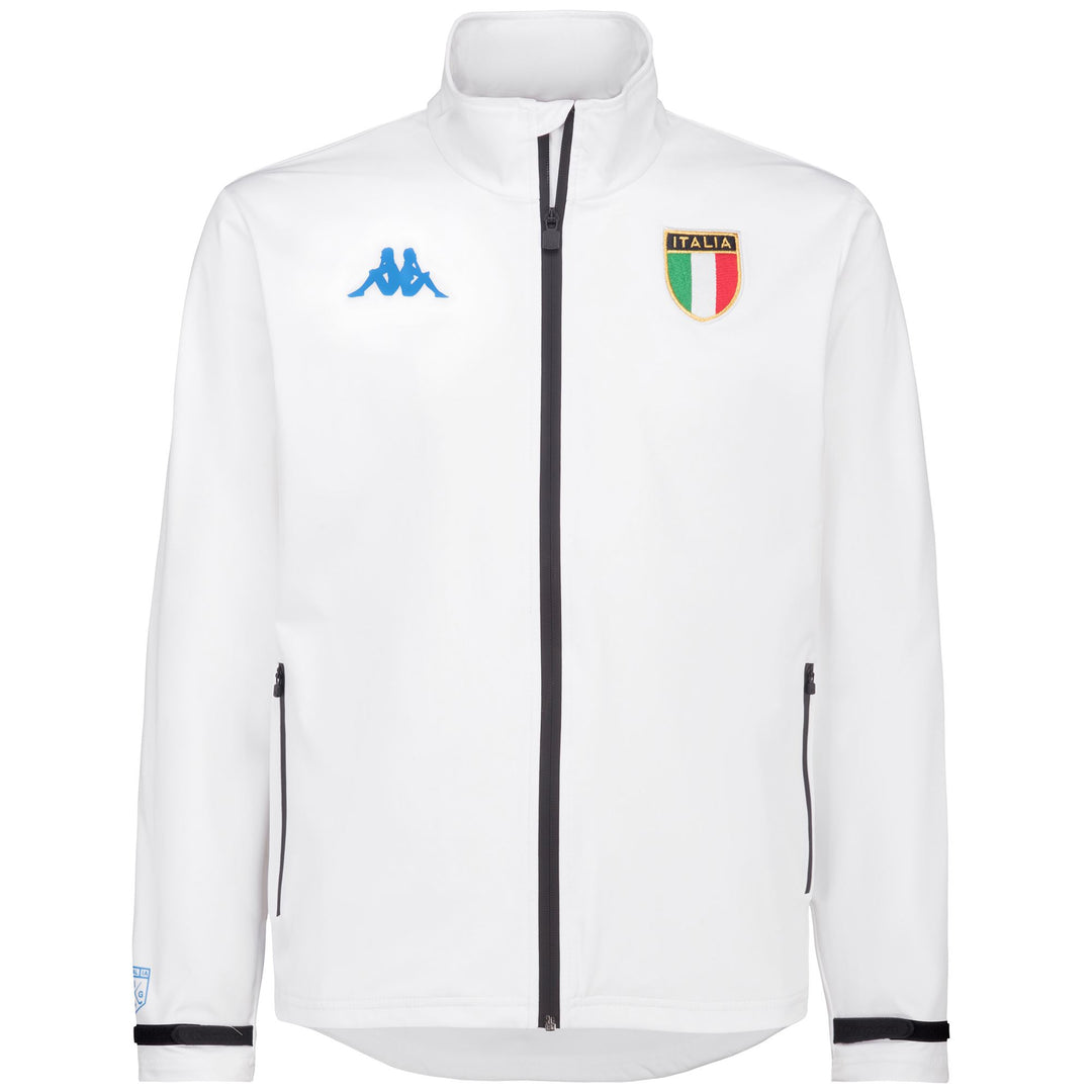 SAFINY FIG - Soft Shell - Corta - Uomo - WHITE-AZZURRO ITALIA 01