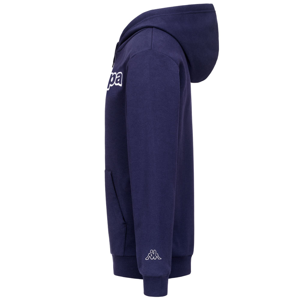 Navy blue Men's Fleece Hoodie with Kangaroo Pocket 02