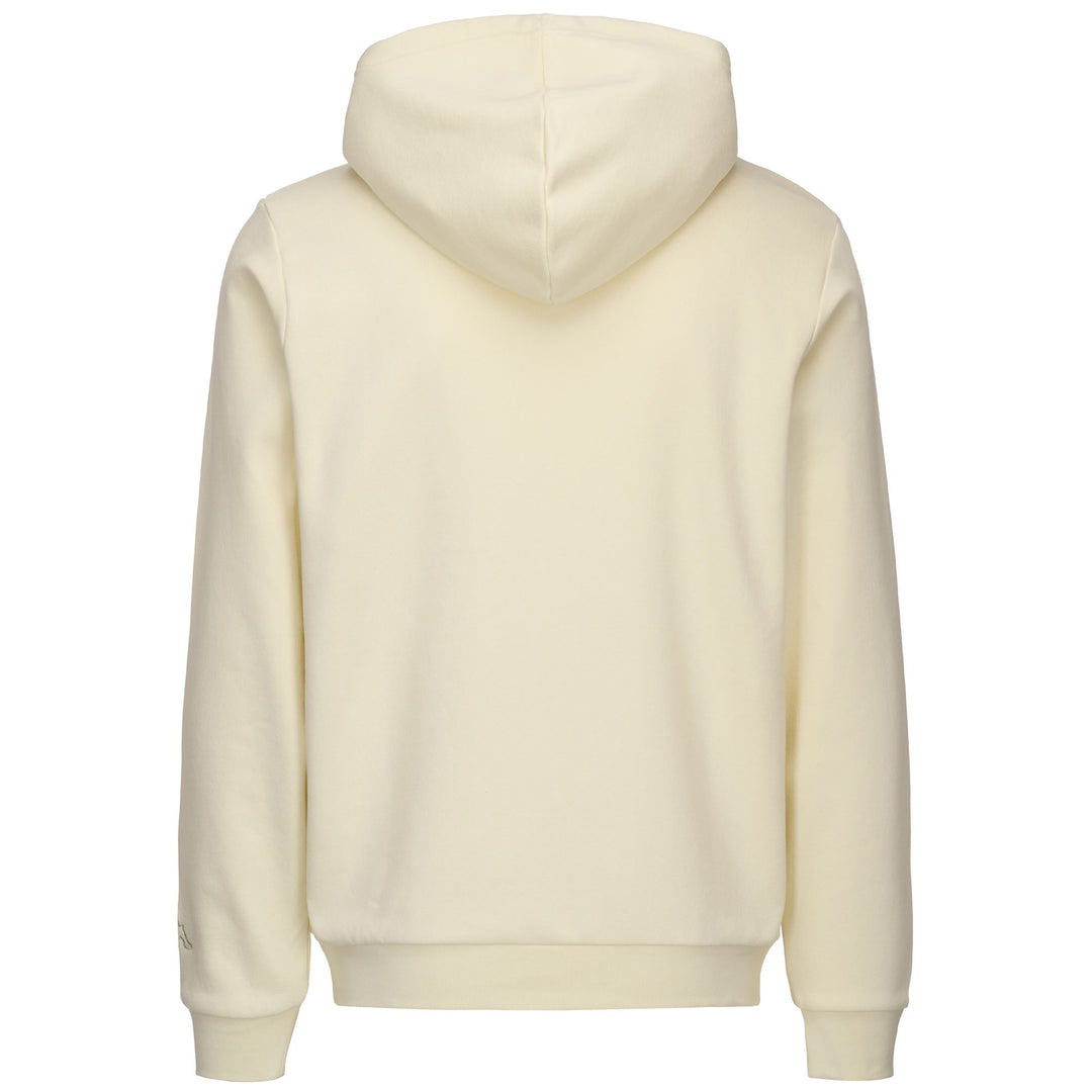 White Men's Fleece Hoodie with Kangaroo Pocket main
