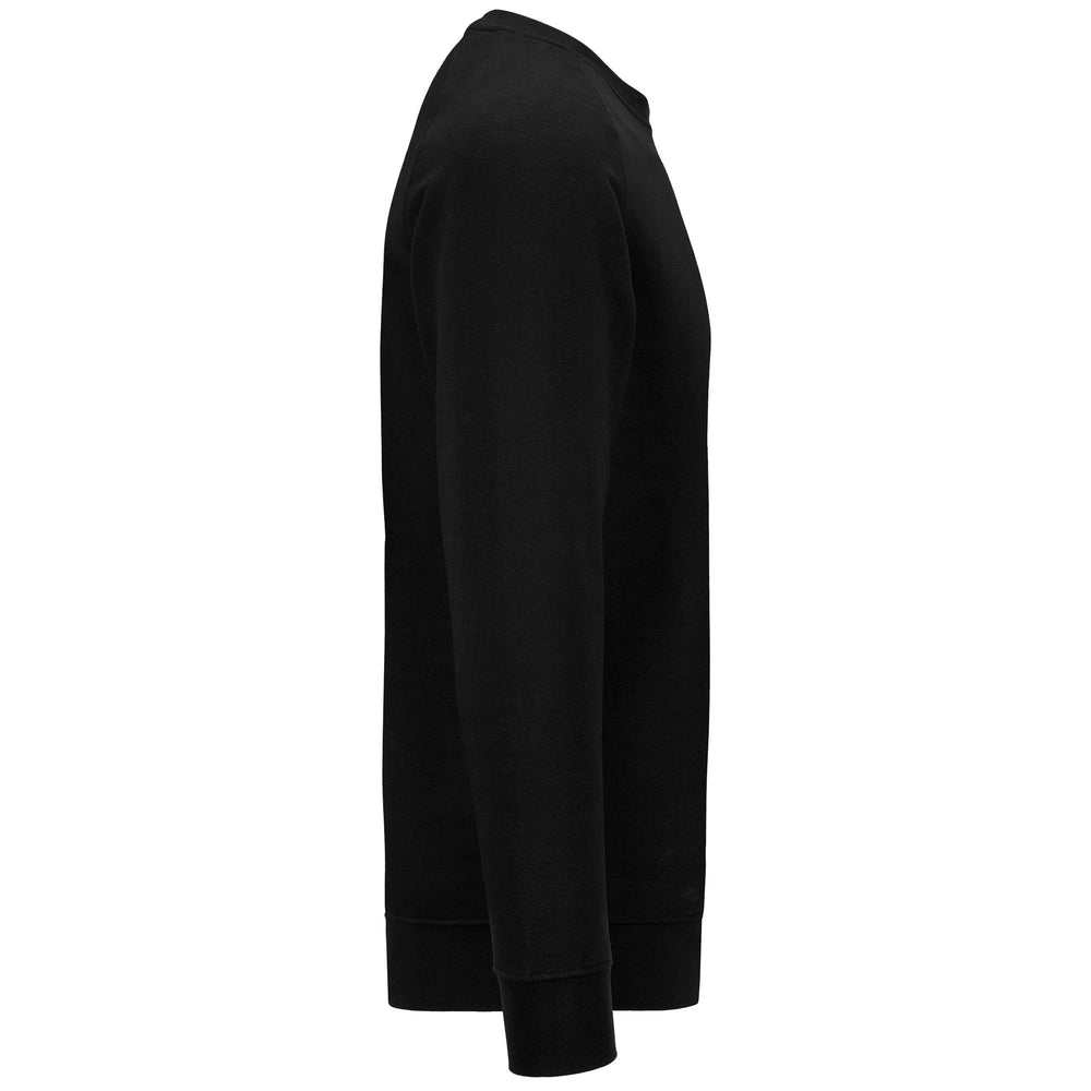 Suéter deportivo de polar negro para hombre con tejido cepillado 02