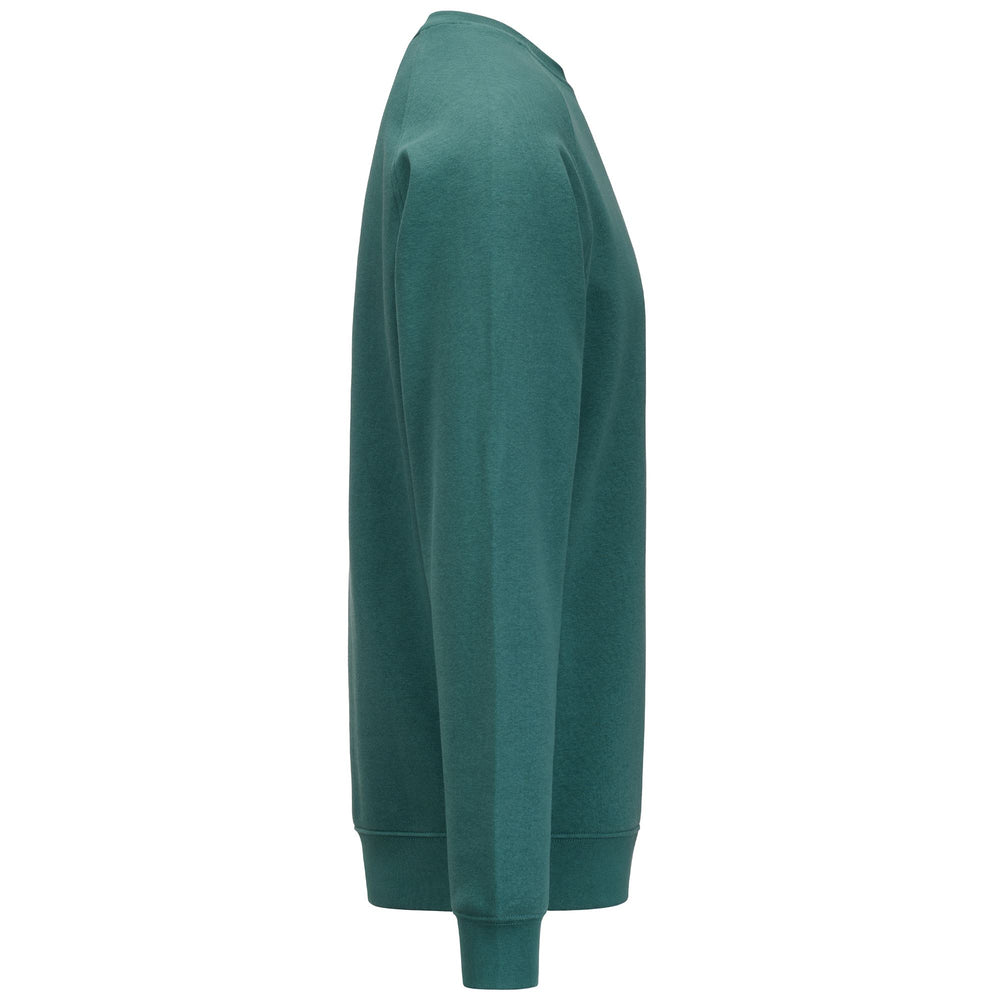 Green Men's Brushed Fleece Jumper with Omini Logo 02