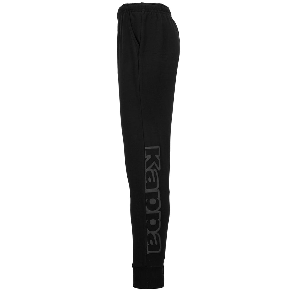Pantaloni Sportivi Slim Fit Uomo Neri con Vita Elastica e Tasche 02